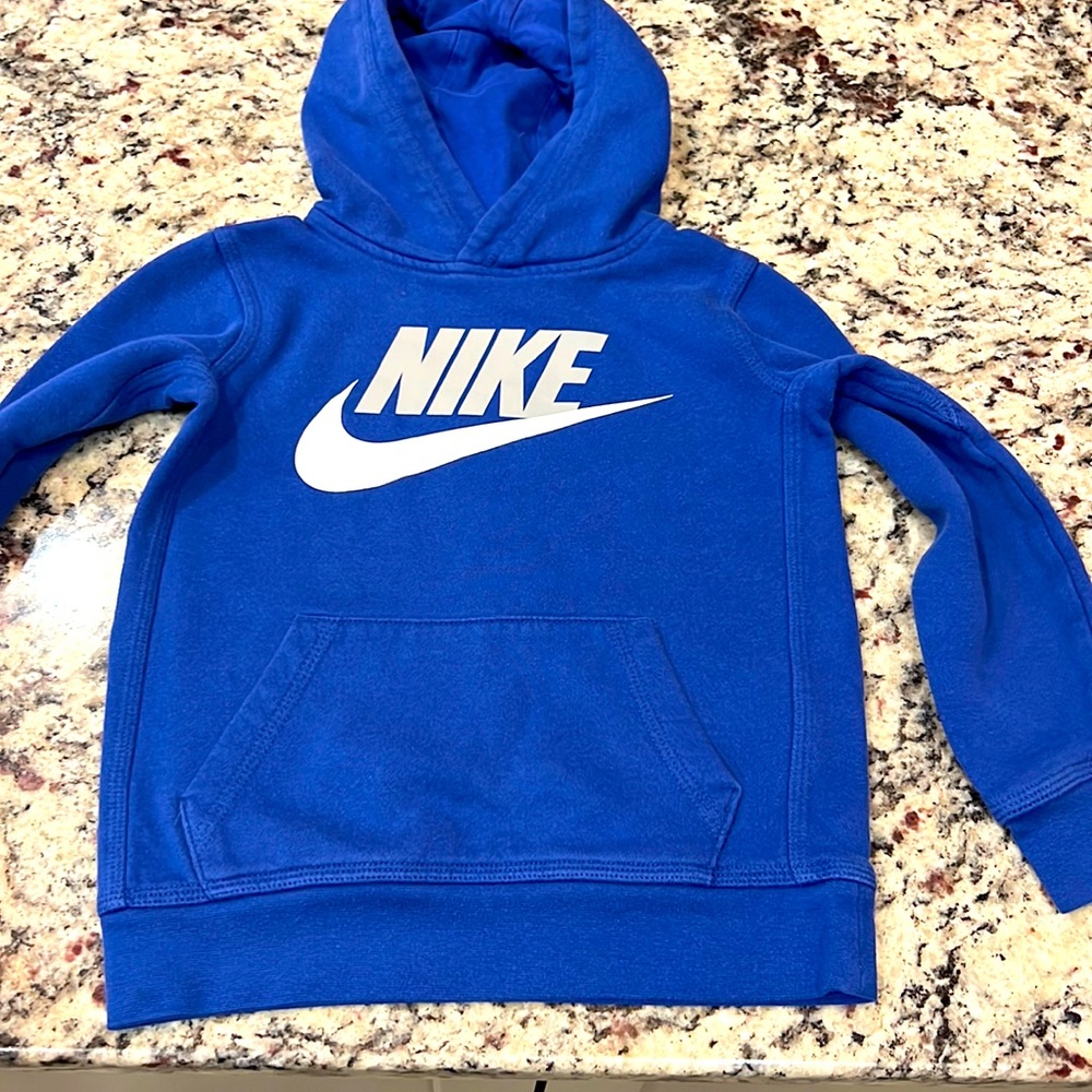 Kids Blue Nike Hoodie. Used but in good condition.
